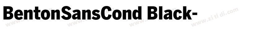 BentonSansCond Black字体转换
